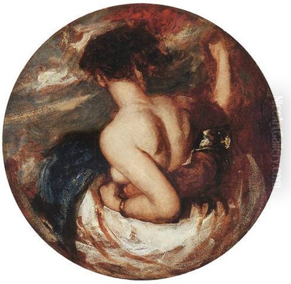 Phaedria And Cymochles On The Idle Lake, Study Oil Painting by William Etty