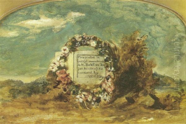 A Note Of Thanks From The Artist To H. Burton, Esq. Oil Painting by William Etty