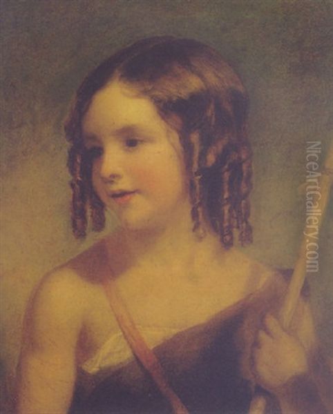 The Young John The Baptist Oil Painting by William Etty