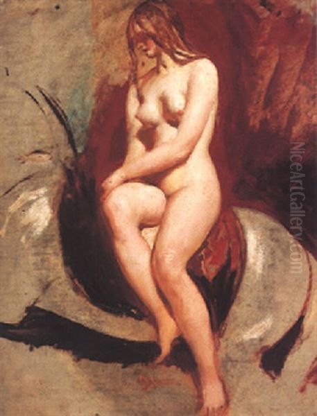 Lady Godiva Oil Painting by William Etty