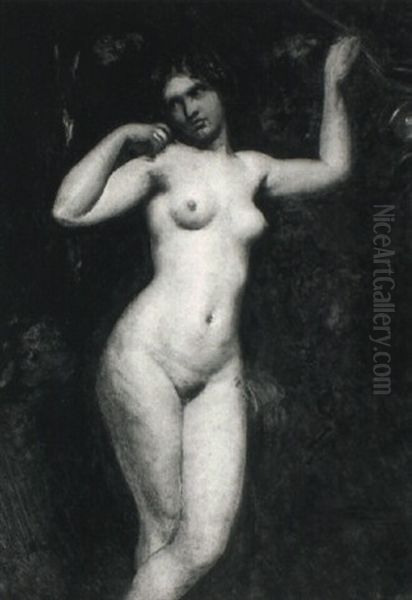 Eve With The Forbidden Fruit Oil Painting by William Etty