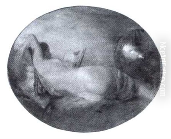 Strinx  Indolence Oil Painting by William Etty