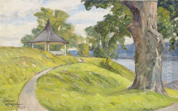 Udden - Friisens Park, Stockholm Oil Painting by Prince (Napoleon Nicolaus) Eugen