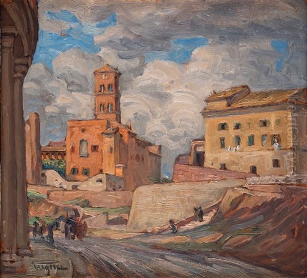 Vid Colosseum Oil Painting by Prince (Napoleon Nicolaus) Eugen