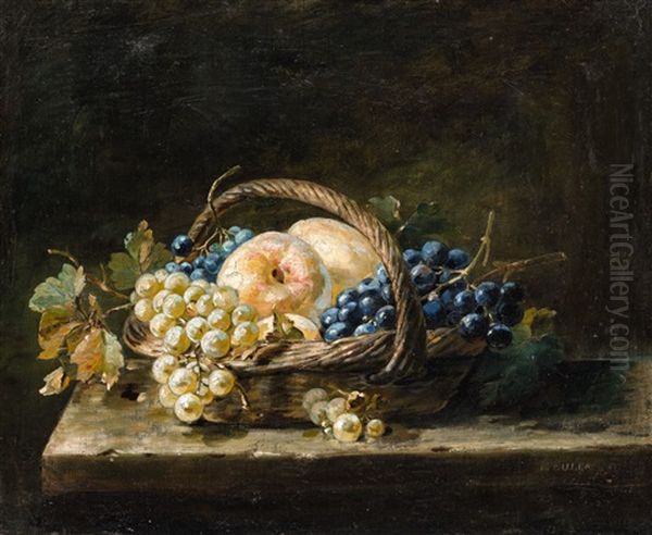 A Still Life With A Basket Of Fruits Oil Painting by Pierre Nicolas Euler