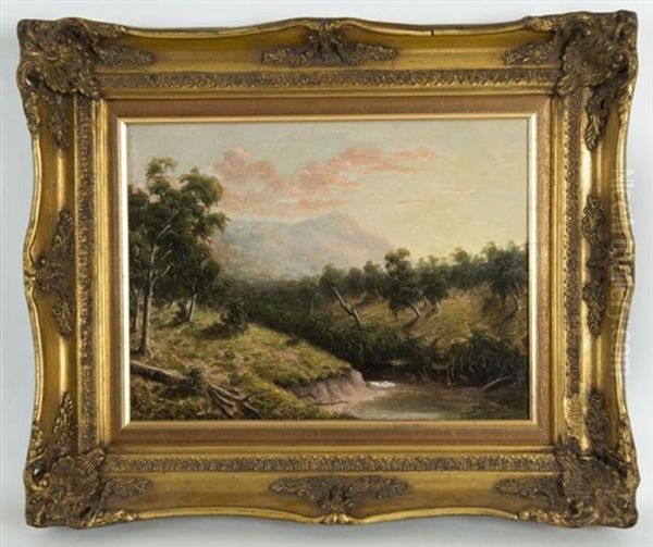 View Of North Eastern Victoria Oil Painting by Alfred William Eustace