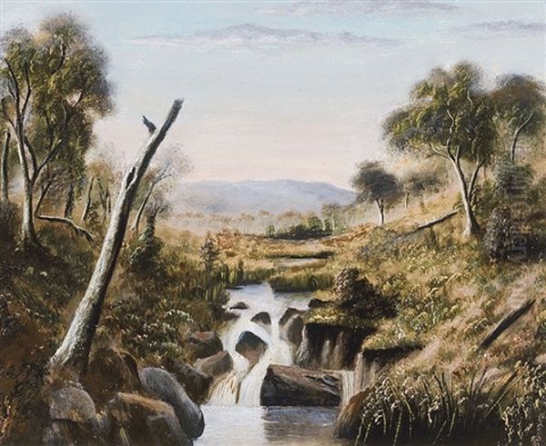 The Falls Oil Painting by Alfred William Eustace