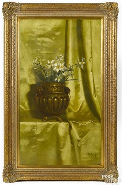 The Brass Pot Oil Painting by De Scott Evans