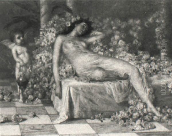 Cupid And Psyche by De Scott Evans