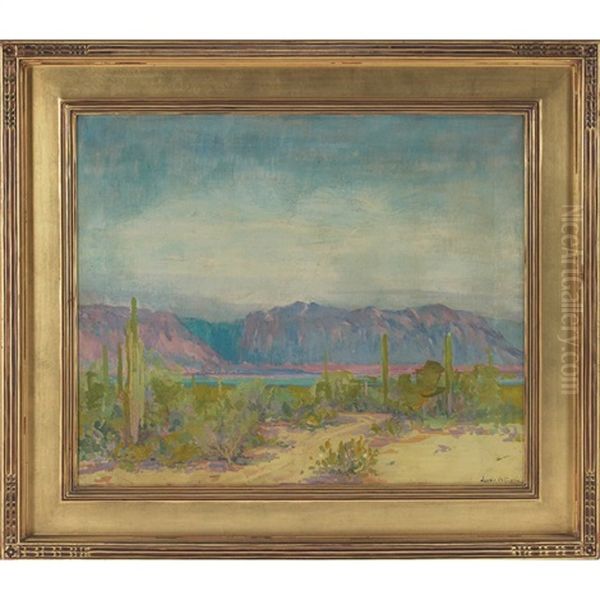 Southwest Landscape Oil Painting by Jessie Benton Evans