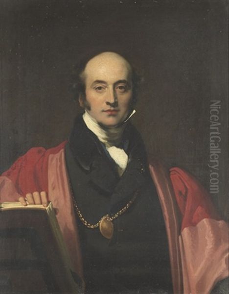 Portrait Of Sir Thomas Lawrence, P.r.a. Oil Painting by Richard Evans