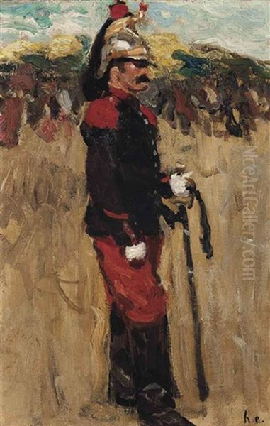 Le Cuirassier, Etude I Oil Painting by Henri Evenepoel