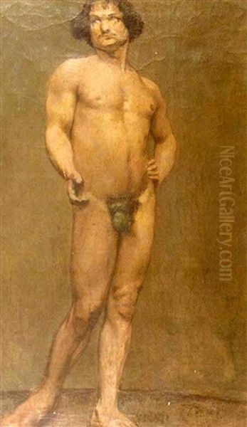 Nu Masculin Debout Oil Painting by Henri Evenepoel