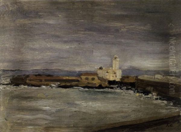 La Jetee Du Port D'alger Oil Painting by Henri Evenepoel