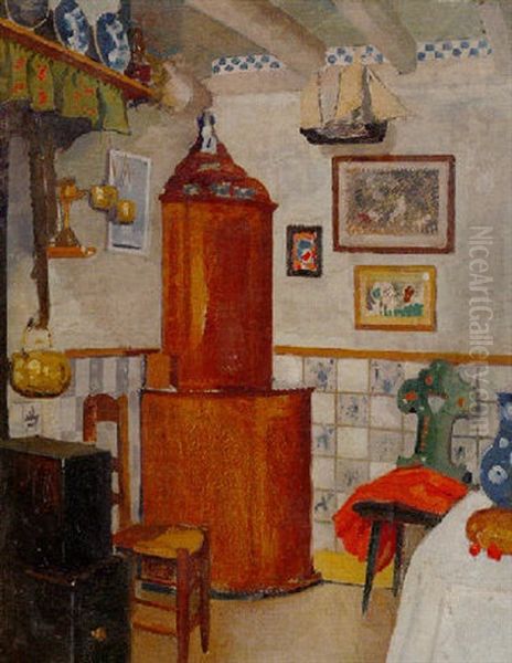 La Petite Salle A Manger De La Famille Crispin Oil Painting by Henri Evenepoel