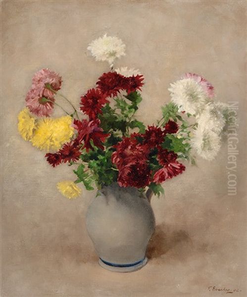 Still Life Of Flowers Oil Painting by Frans Everbag