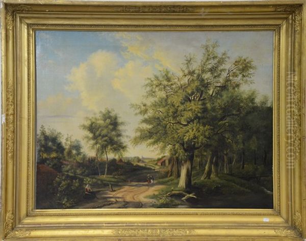 Paysage Romantique Oil Painting by Adrianus van Everdingen