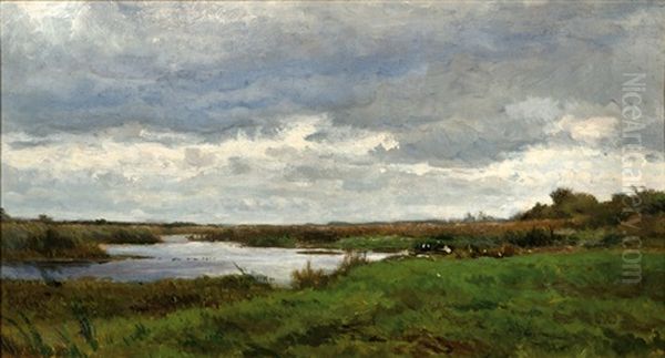 Landscape With A River Oil Painting by Adrianus van Everdingen