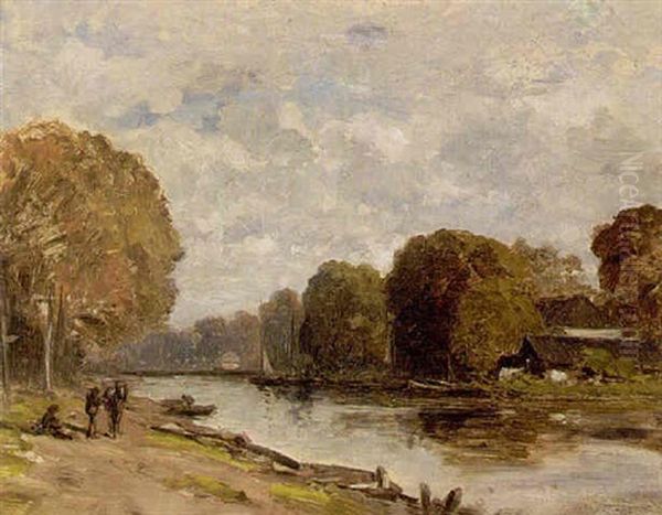 De Vecht Oil Painting by Adrianus van Everdingen