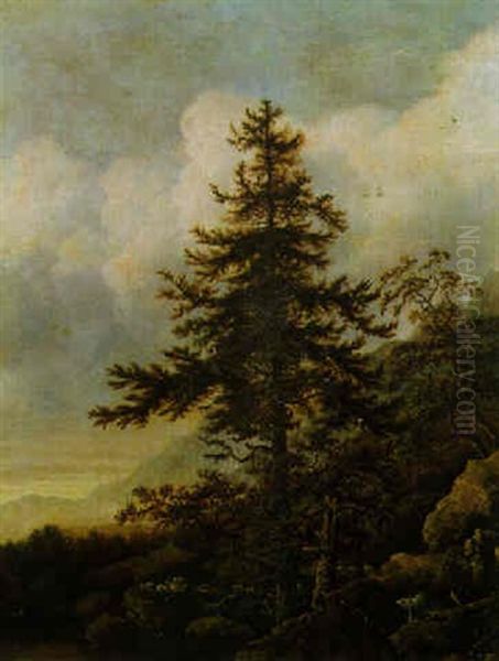 Skandinavische Gebirgslandschaft Oil Painting by Allaert van Everdingen