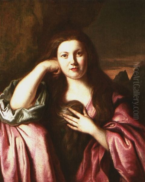 Retrato De Joven Dama Oil Painting by Cesar Boetius van Everdingen