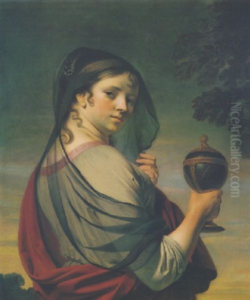 Artemisia Oil Painting by Cesar Boetius van Everdingen