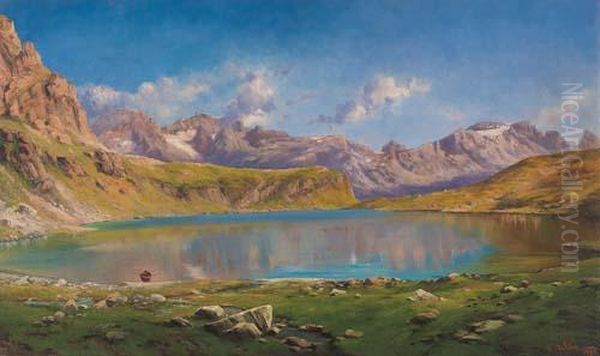 Lago Montano Oil Painting by Federico Ashton