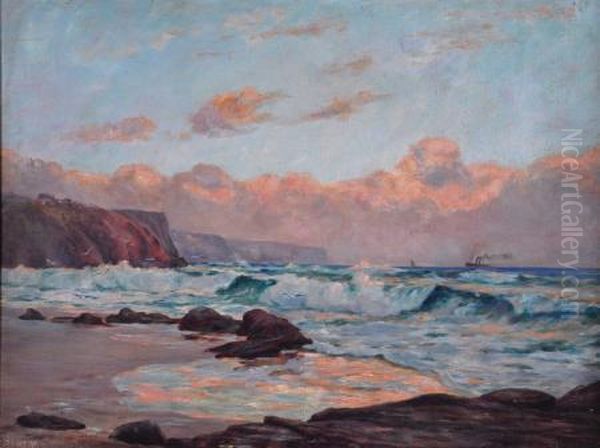 Noarlunga Headland Oil Painting by James Ashton