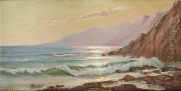 Crimean Sea Front Oil Painting by Nicolas Evreinoff