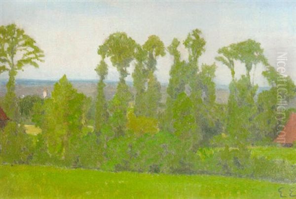 Wiesengrund Oil Painting by Ernst (Deodat Paul-Ferdinand) Ewald