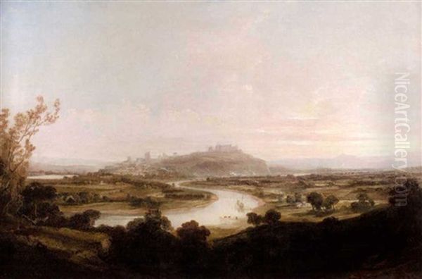 Stirling Castle Oil Painting by John Wilson Ewbank