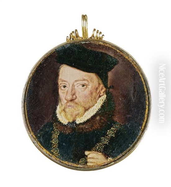 Portrait Of William Paulet, 1st Marquess Of Winchester (1483-1571), Circa 1550 Oil Painting by Hans Eworth