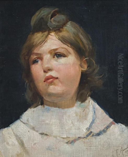 Young Girl Oil Painting by Julian Rossi Ashton