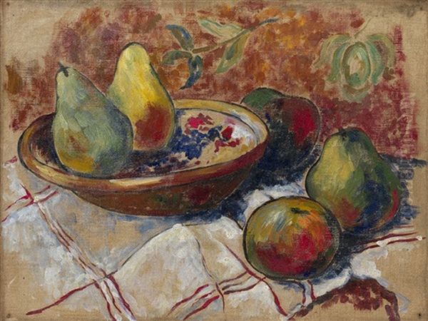 Still Life With Ukrainian Motif Oil Painting by Alexandra Exter