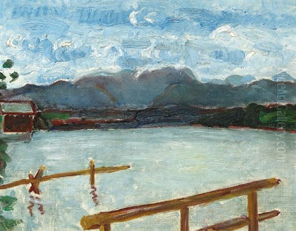 Chiemsee Oil Painting by Julius Exter