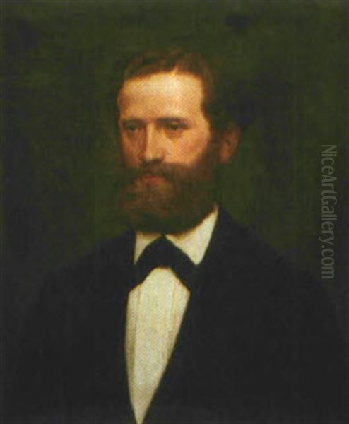 Retrato De Caballero Oil Painting by Carl Gottfried Eybe