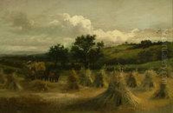 The Harvest Field Oil Painting by William Ashton