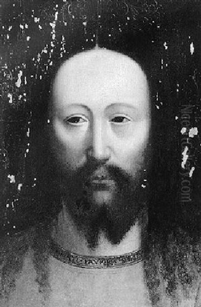 Head Of Christ Oil Painting by Jan Van Eyck