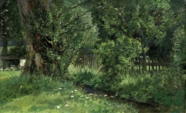 Waldpark Oil Painting by Louis Eysen