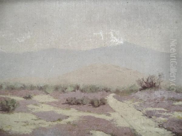 Desert Landscape Oil Painting by Carl Eytel