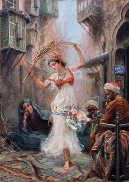 Entertaining In The Harem Oil Painting by Fabio Fabbi