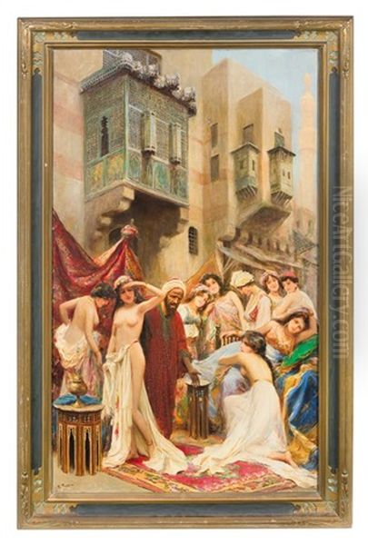 The Slave Auction Oil Painting by Fabio Fabbi