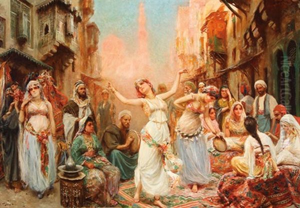 Harem Dance Oil Painting by Fabio Fabbi