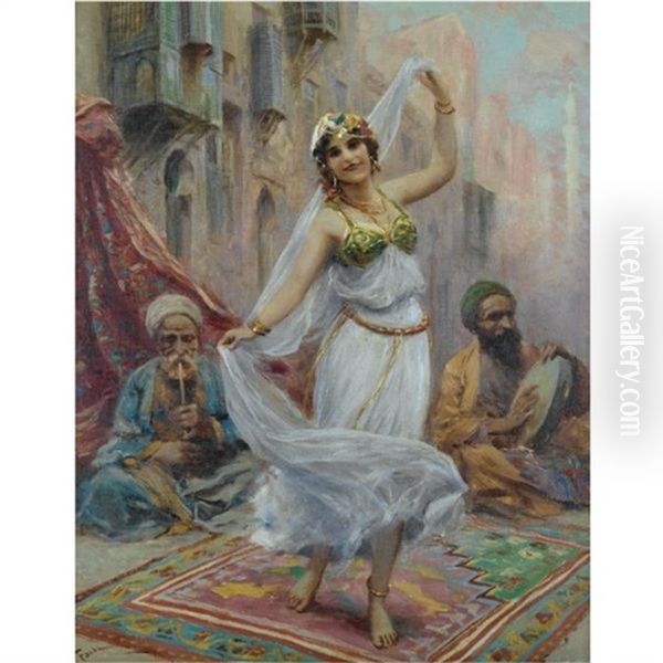 Oriental Dance Oil Painting by Fabio Fabbi