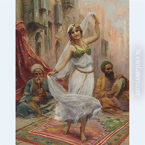 Oriental Dance Oil Painting by Fabio Fabbi