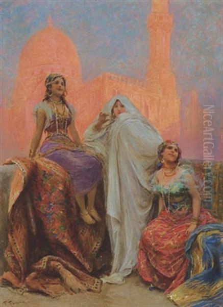 The Oriental Dancers Oil Painting by Fabio Fabbi