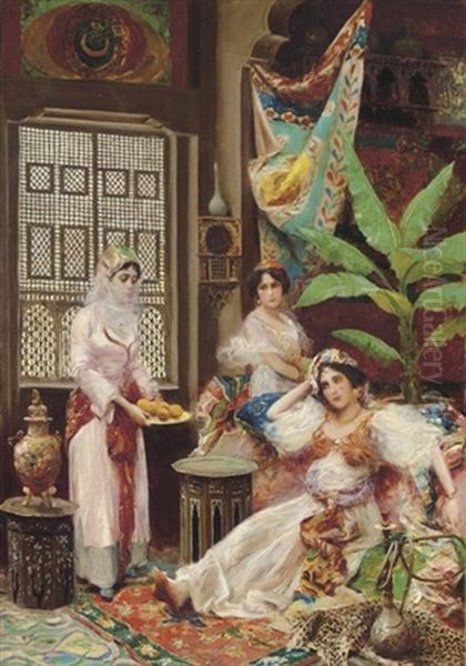 In The Harem Oil Painting by Fabio Fabbi