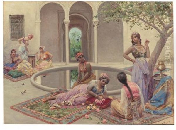 In The Harem Oil Painting by Fabio Fabbi