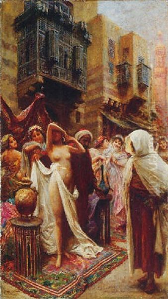 The Slave Market Oil Painting by Fabio Fabbi