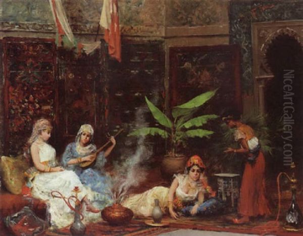 In The Harem Oil Painting by Fabio Fabbi